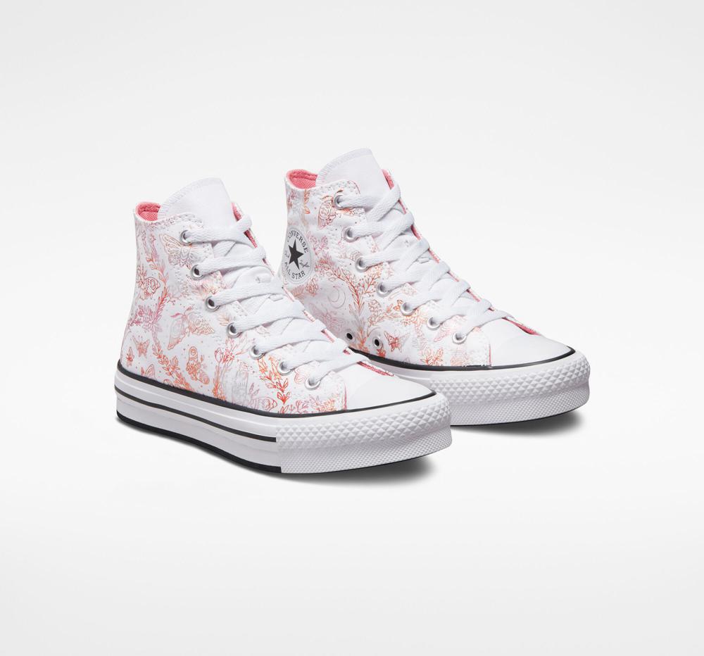 Converse altas blancas discount niña