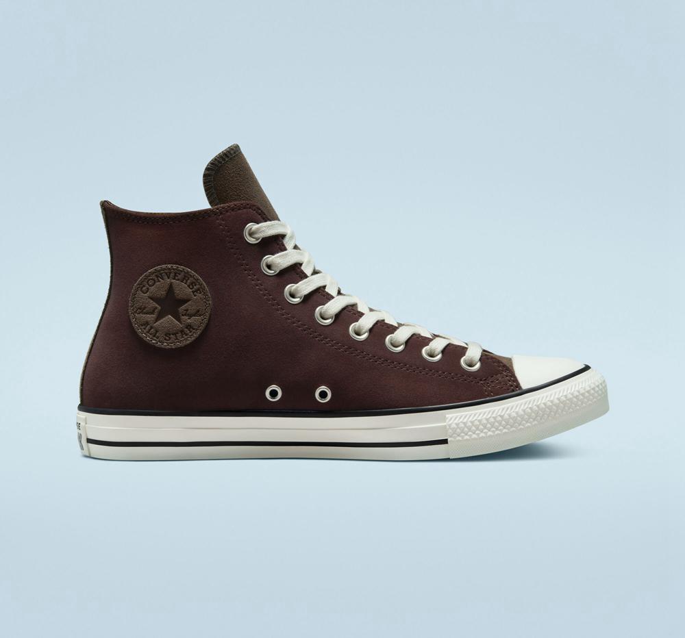 Converse altas marrones best sale