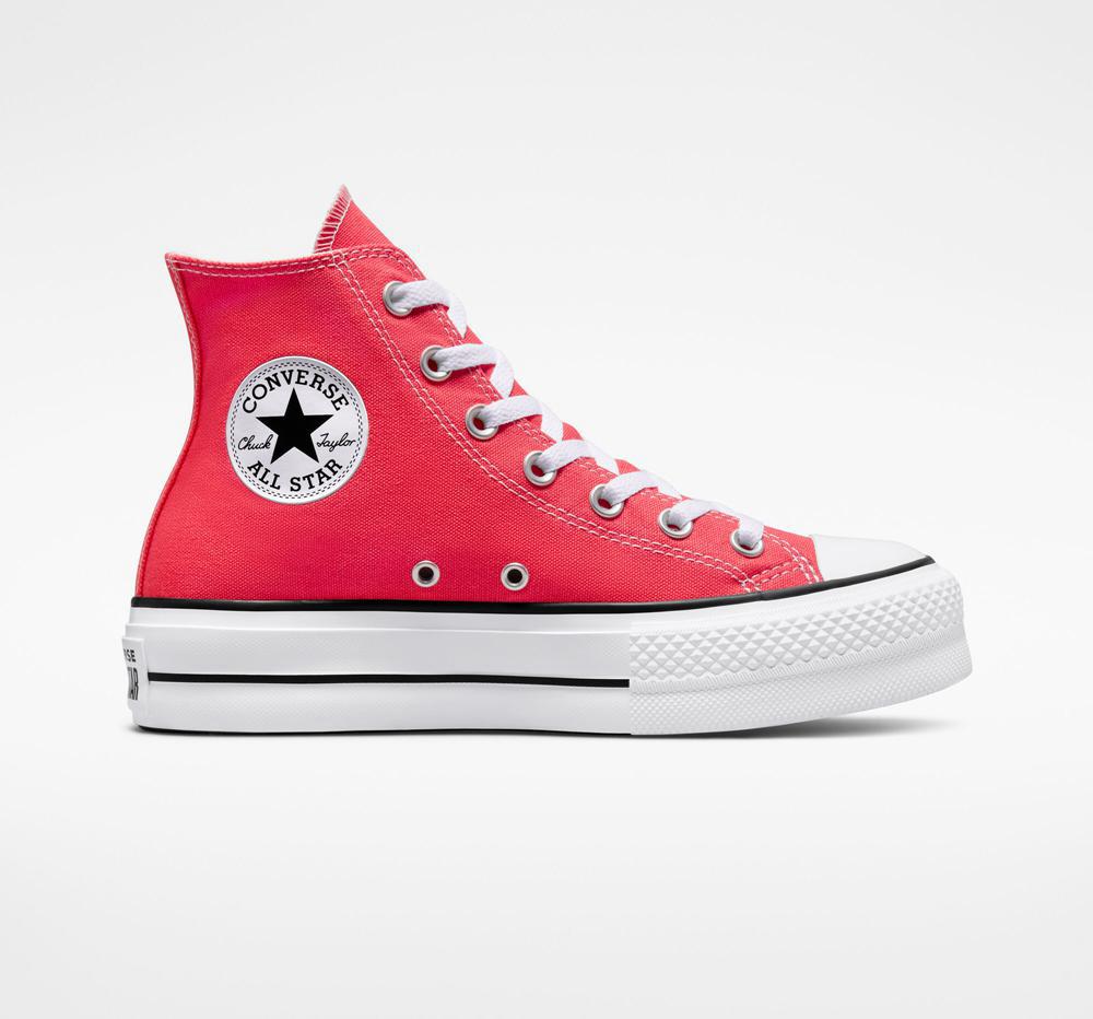 Converse all star rojas plataforma best sale