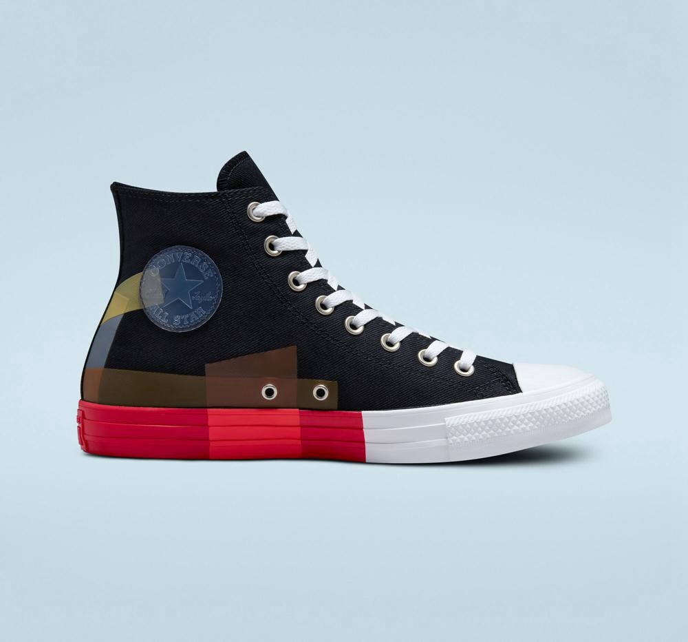 Converse rojas altas clearance hombre